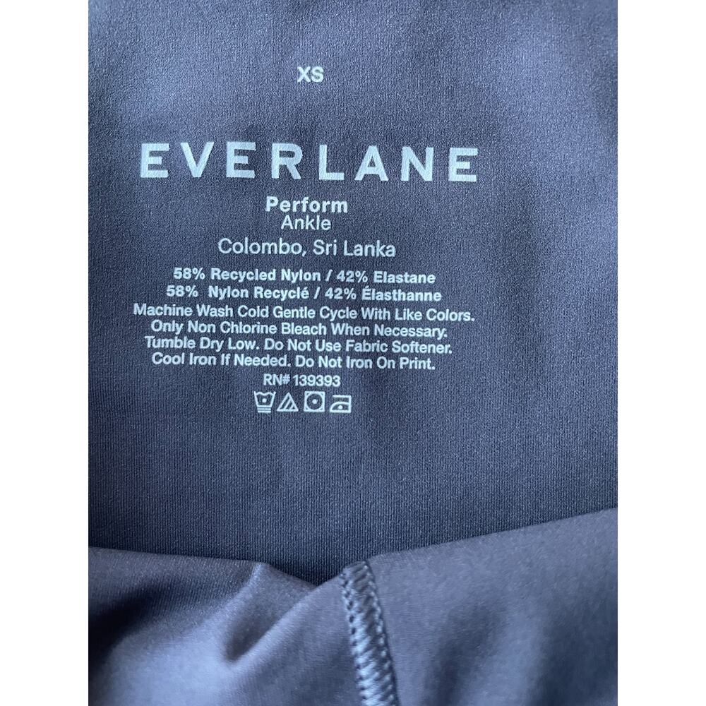 Women's Everlane Ink Grey The Perform Ankle Leggings Lightweight Stretch Pant XS - Picture 2 of 5